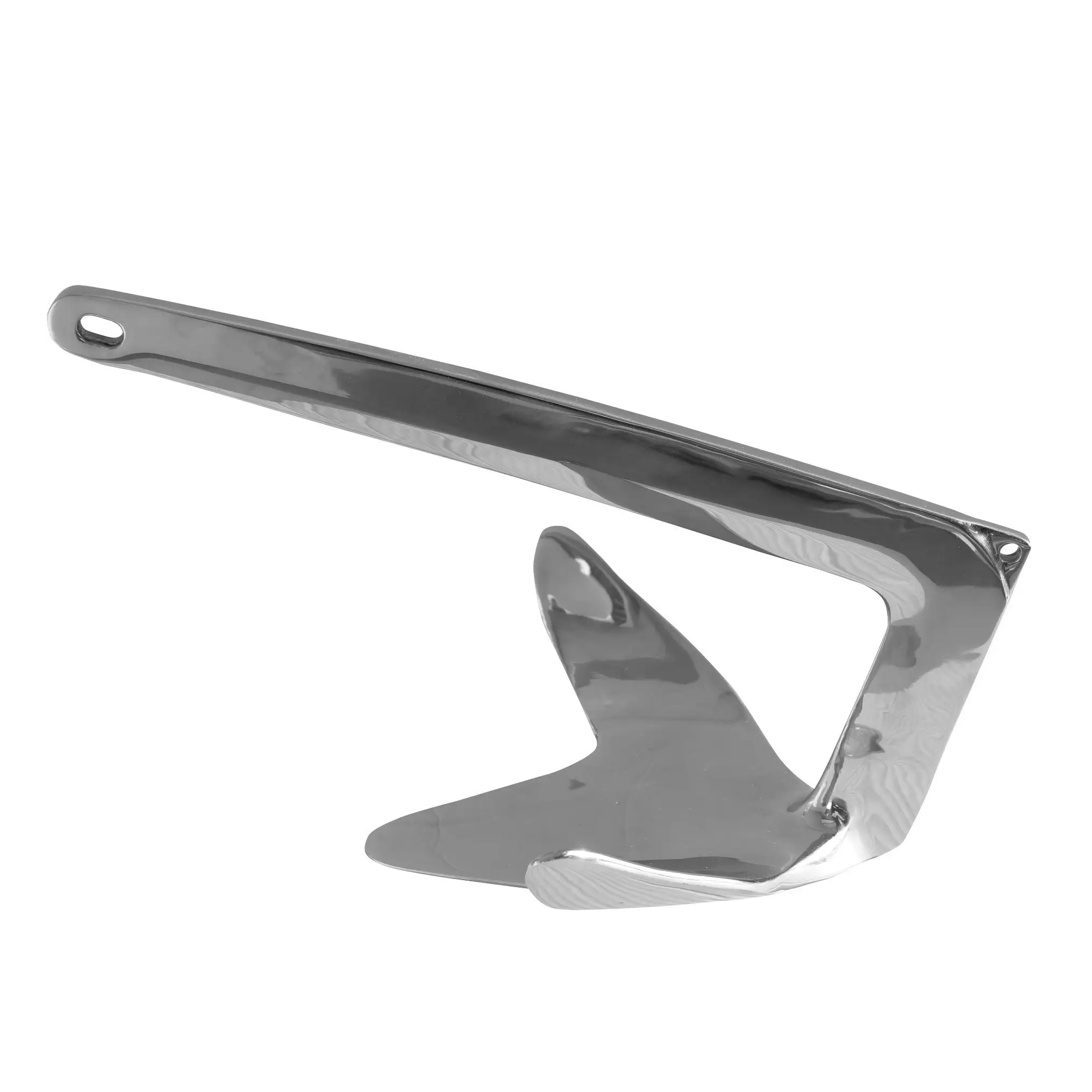 Casting SS304 polished bruce anchor for yacht houseboat